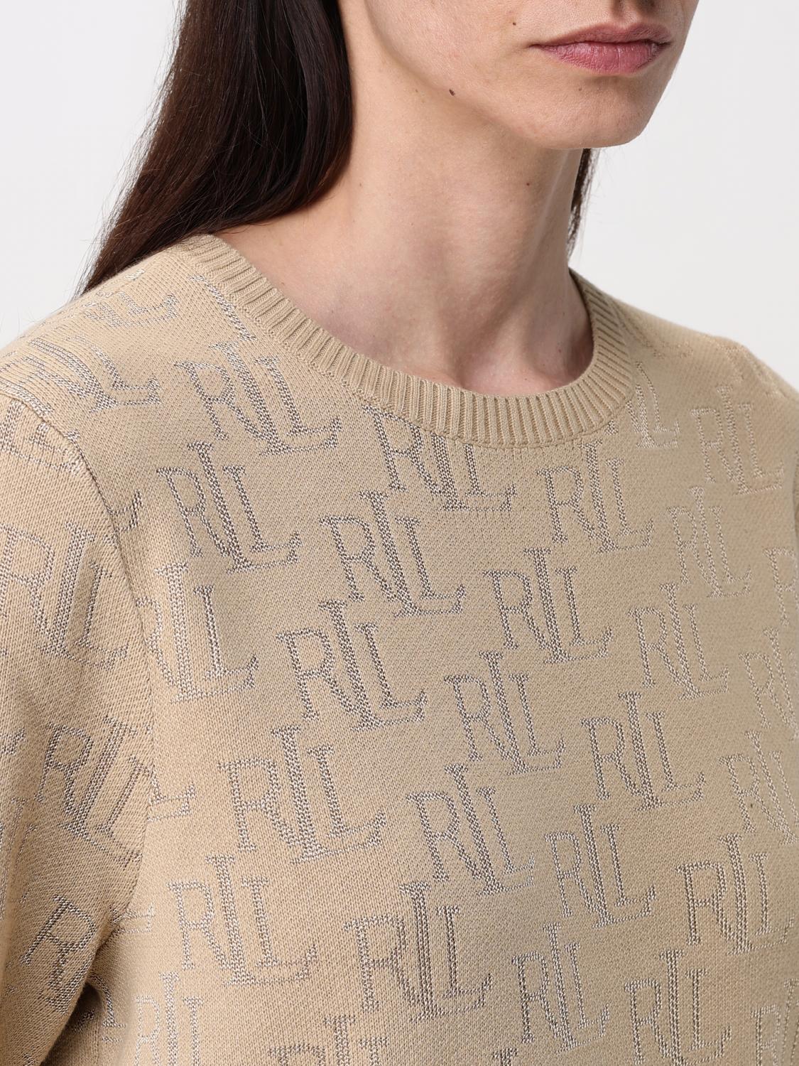 LAUREN RALPH LAUREN SWEATER: Sweater woman Lauren Ralph Lauren, Beige - Img 3