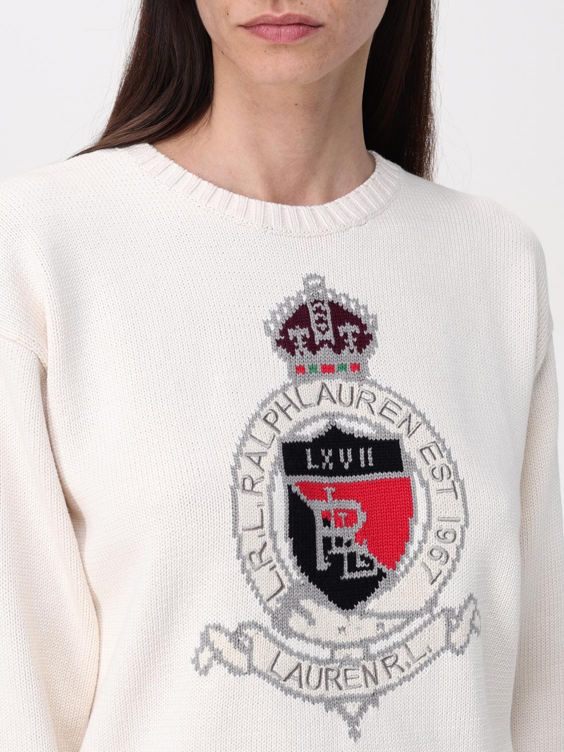 LAUREN RALPH LAUREN MAGLIA: Pullover Lauren Ralph Lauren in cotone , Crema - Img 3