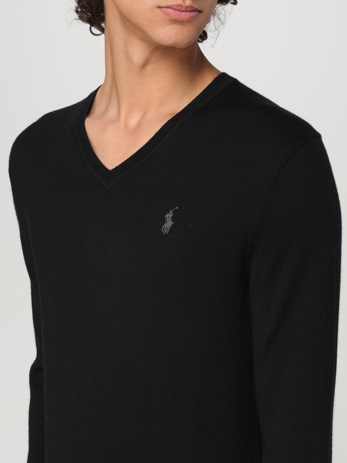 POLO RALPH LAUREN SWEATER: Sweater men Polo Ralph Lauren, Black - Img 3