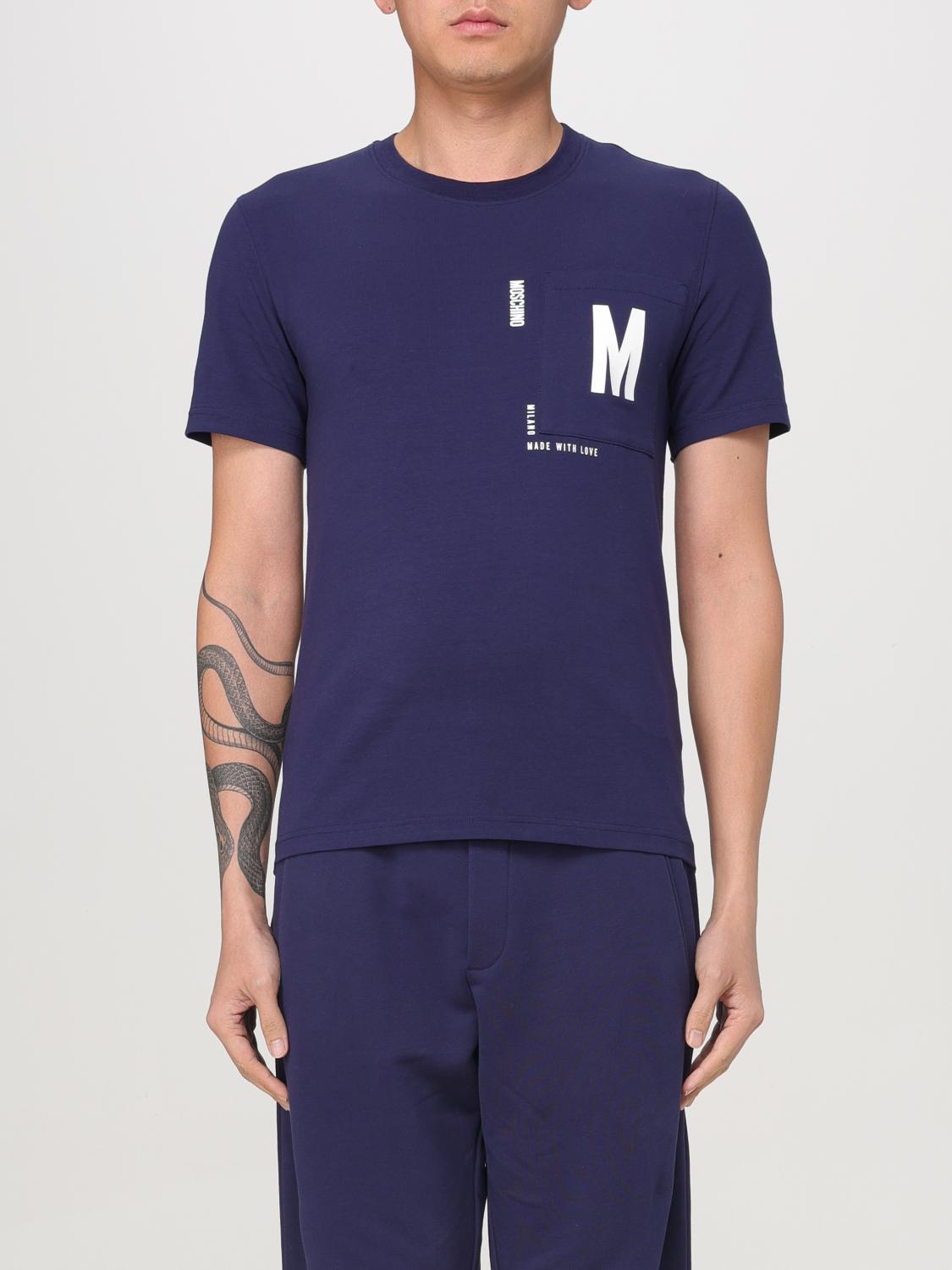 MOSCHINO COUTURE T-SHIRT: T-shirt men Moschino Couture, Blue - Img 1