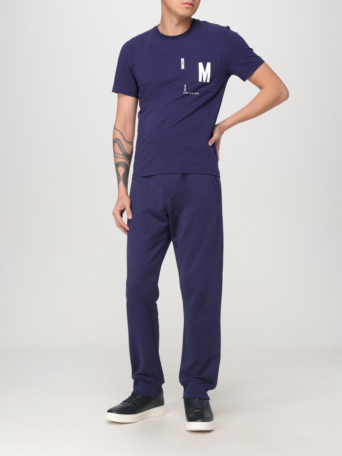 MOSCHINO COUTURE T-SHIRT: T-shirt men Moschino Couture, Blue - Img 2