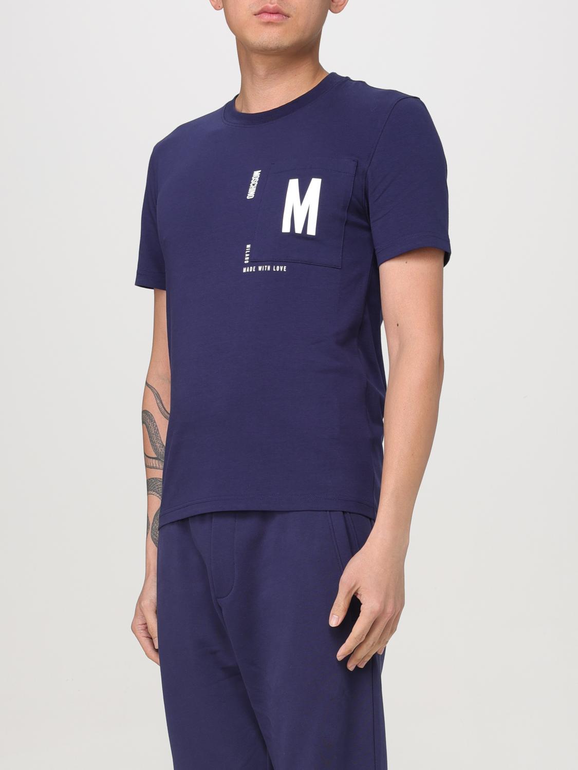 MOSCHINO COUTURE T-SHIRT: T-shirt men Moschino Couture, Blue - Img 4