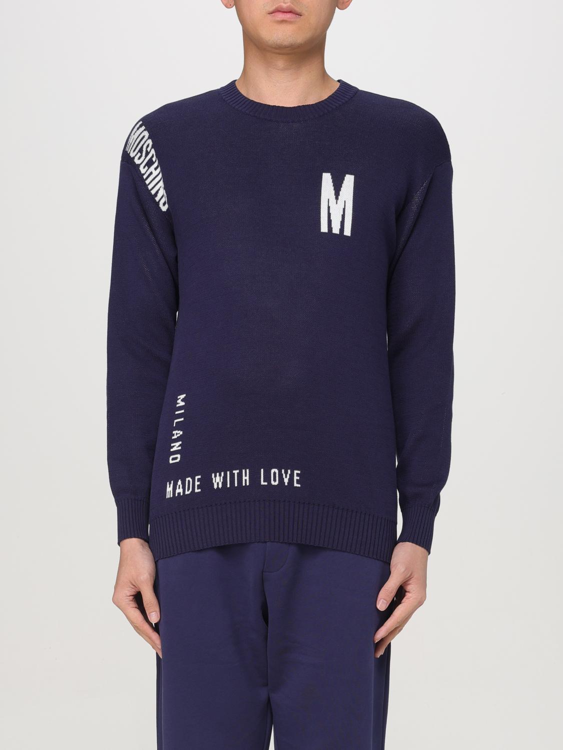 MOSCHINO COUTURE SWEATER: Sweater men Moschino Couture, Blue - Img 1