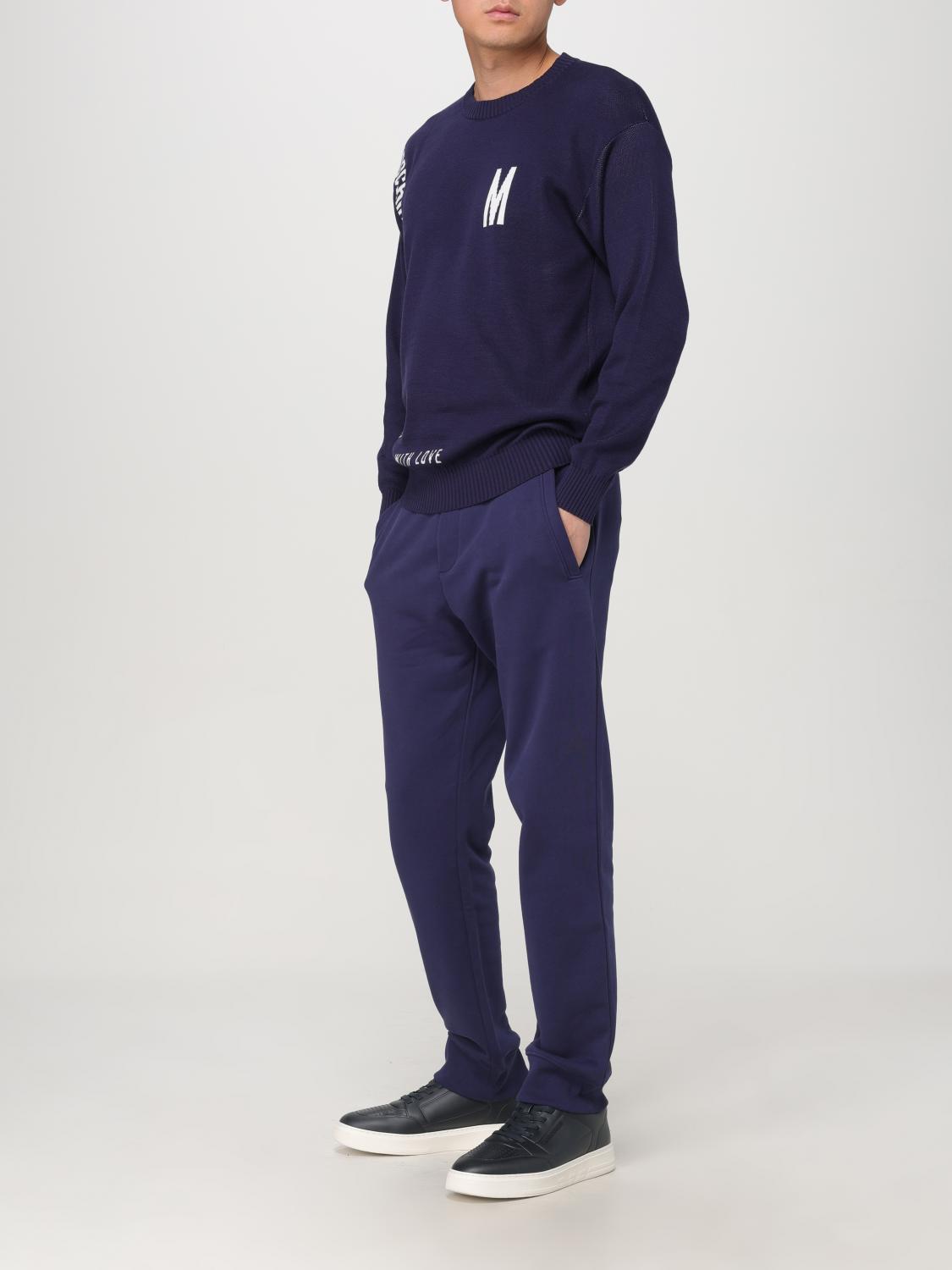 MOSCHINO COUTURE PULLOVER: Pullover herren Moschino Couture, Blau - Img 2