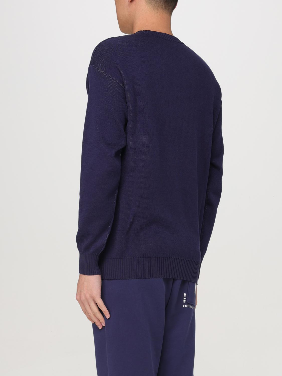 MOSCHINO COUTURE SWEATER: Sweater men Moschino Couture, Blue - Img 3