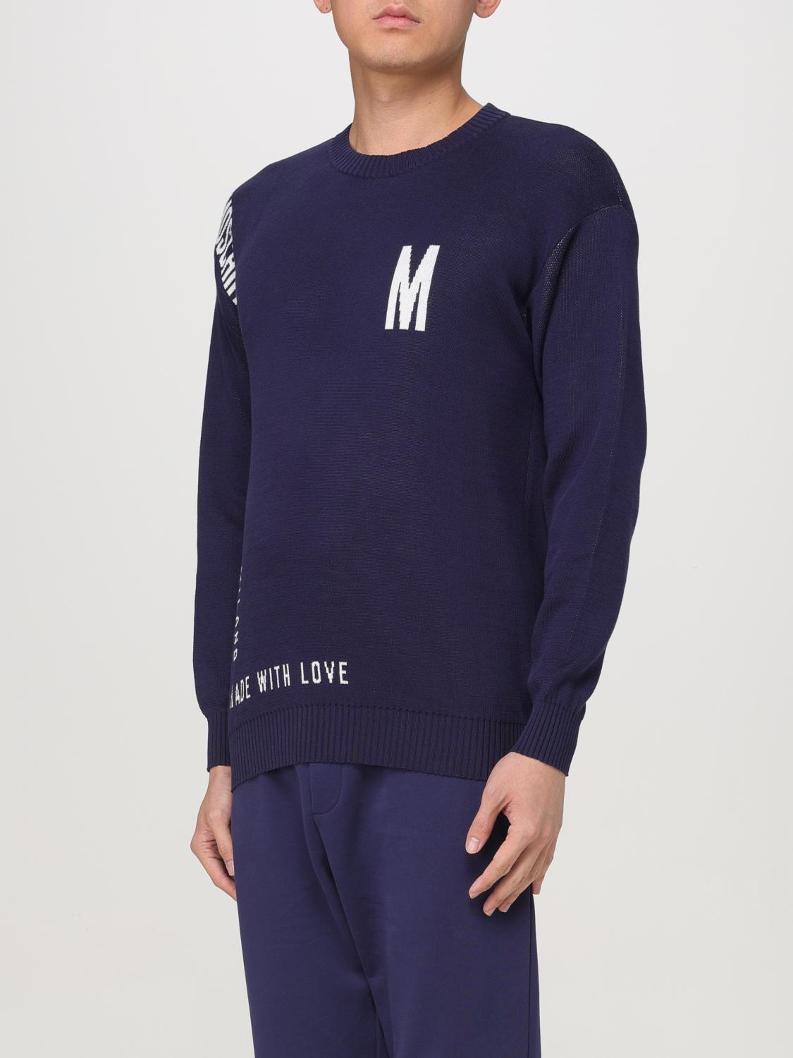 MOSCHINO COUTURE SWEATER: Sweater men Moschino Couture, Blue - Img 4