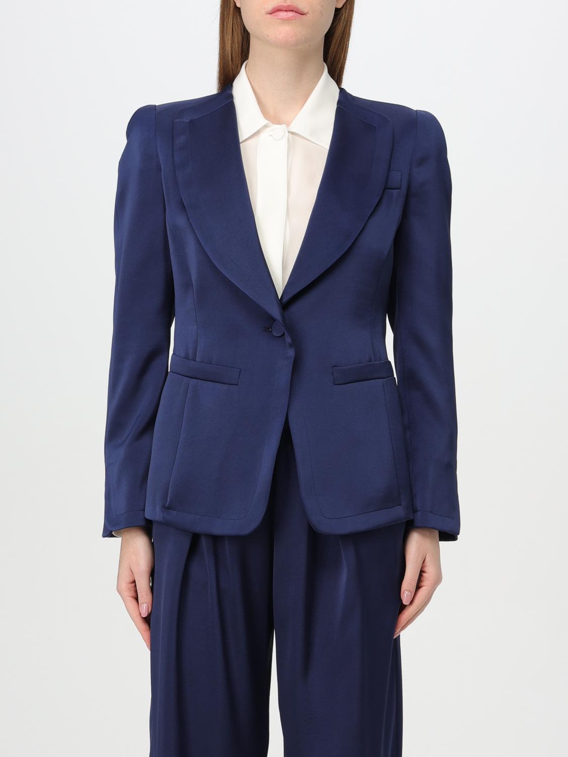 EMPORIO ARMANI BLAZER: Blazer woman Emporio Armani, Blue - Img 1