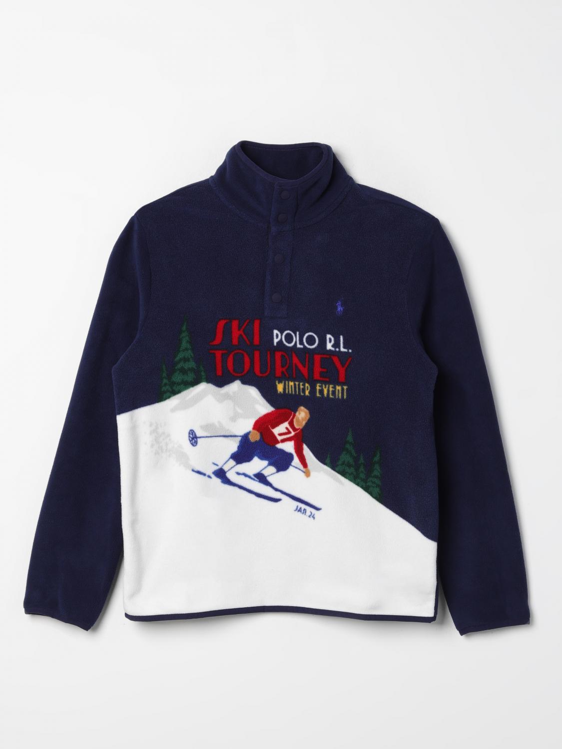 POLO RALPH LAUREN SWEATER: Sweater kids Polo Ralph Lauren, Blue - Img 1