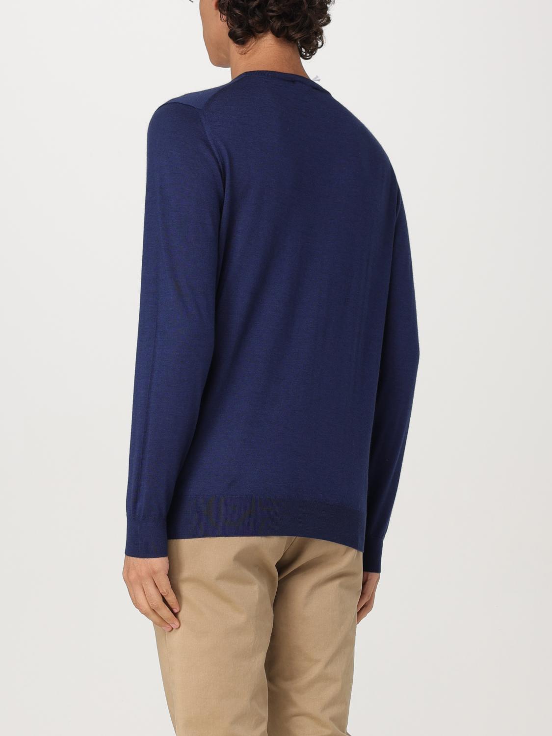 FEDELI SWEATER: Sweater men Fedeli, Blue 1 - Img 2