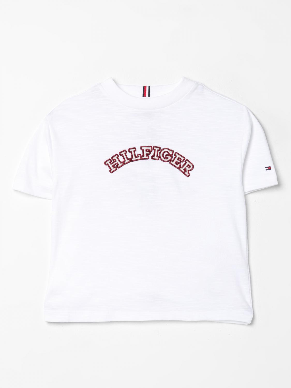 TOMMY HILFIGER T-SHIRT: T-shirt kids Tommy Hilfiger, White - Img 1