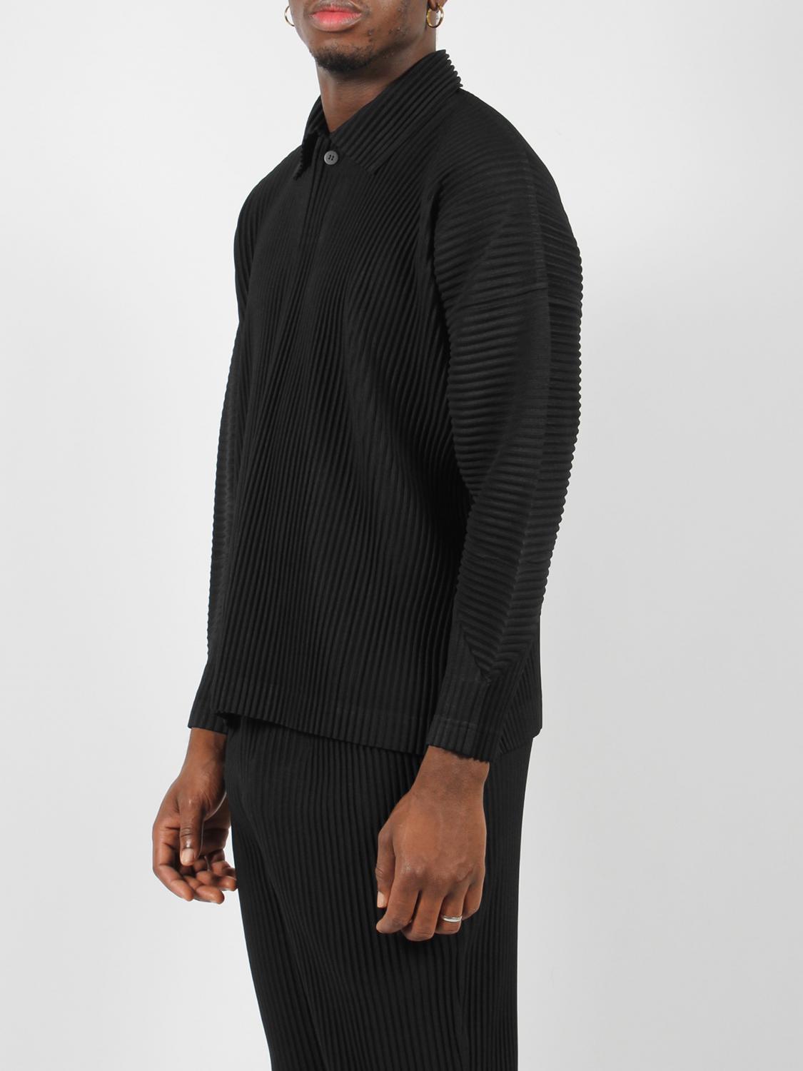 HOMME PLISSE' ISSEY MIYAKE SHIRT: Homme Plisse' Issey Miyake men's shirt, Black - Img 2