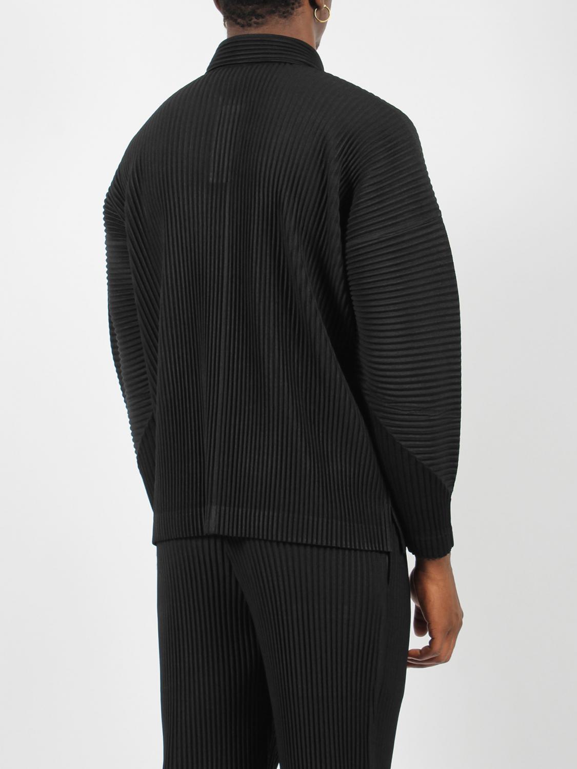 HOMME PLISSE' ISSEY MIYAKE SHIRT: Homme Plisse' Issey Miyake men's shirt, Black - Img 3