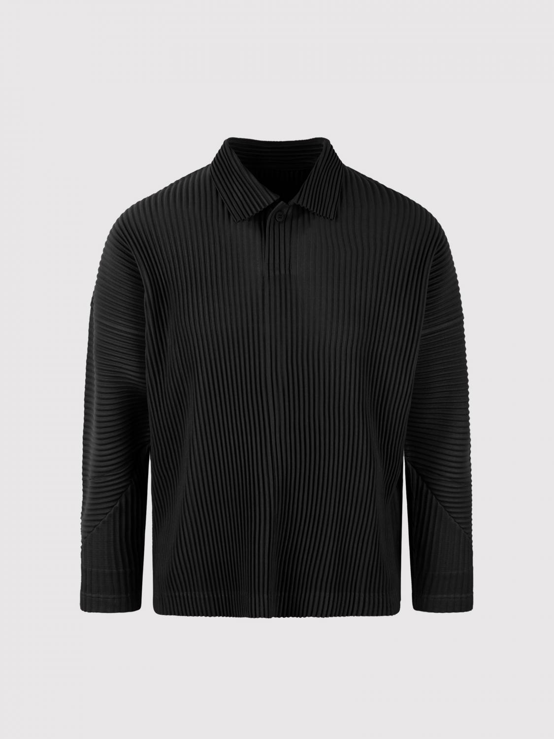 HOMME PLISSE' ISSEY MIYAKE SHIRT: Homme Plisse' Issey Miyake men's shirt, Black - Img 4