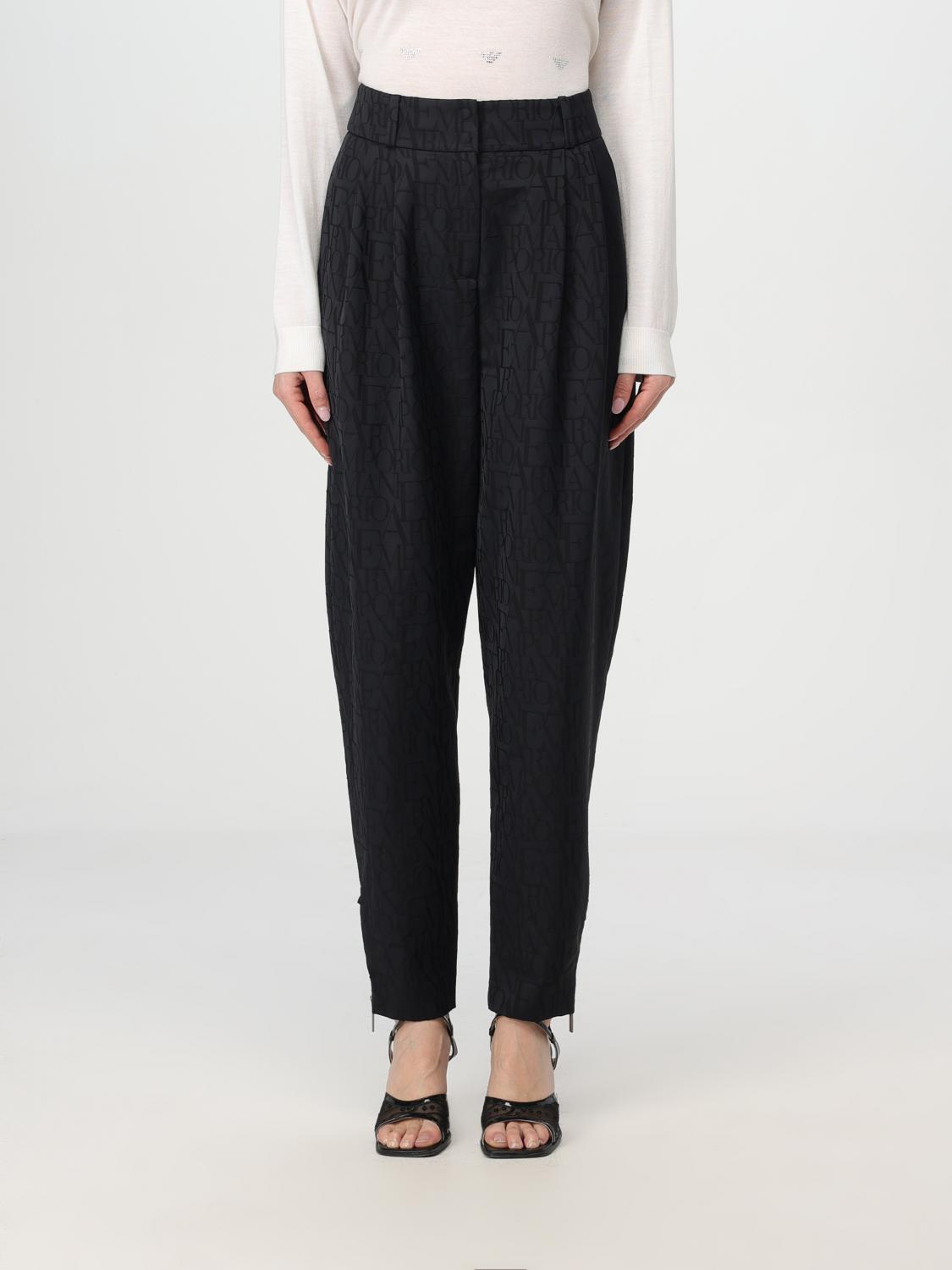 EMPORIO ARMANI PANTS: Pants woman Emporio Armani, Black - Img 1