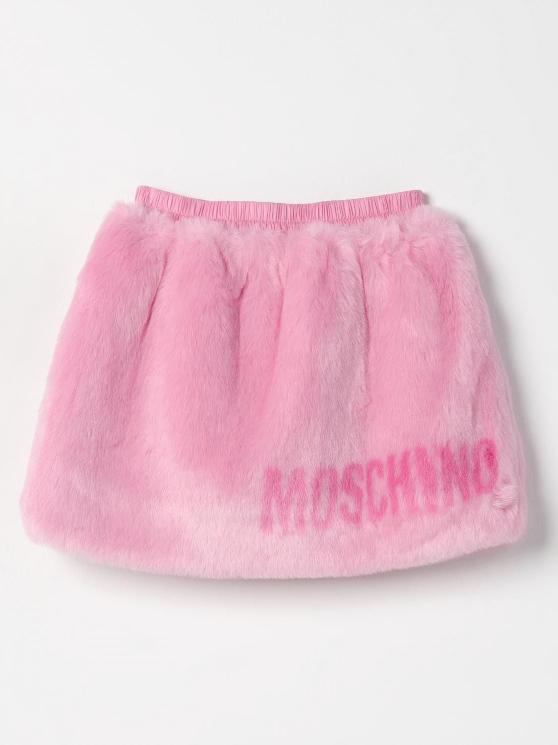 MOSCHINO GONNA: Gonna Moschino in shearling , Rosa - Img 1