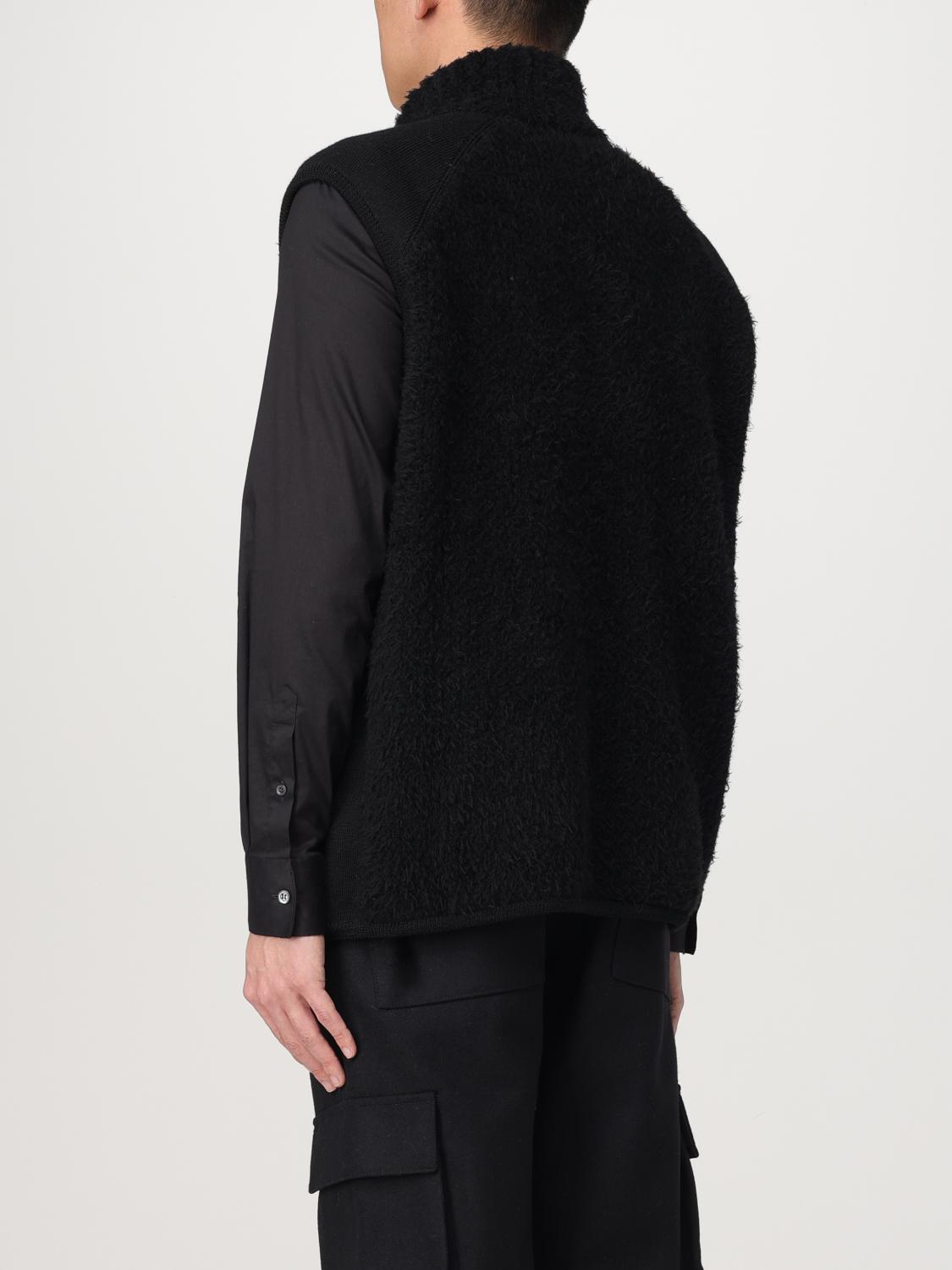 COMME DES GARCONS HOMME PLUS GILET: Pull homme Comme Des Garcons Homme Plus, Noir - Img 3