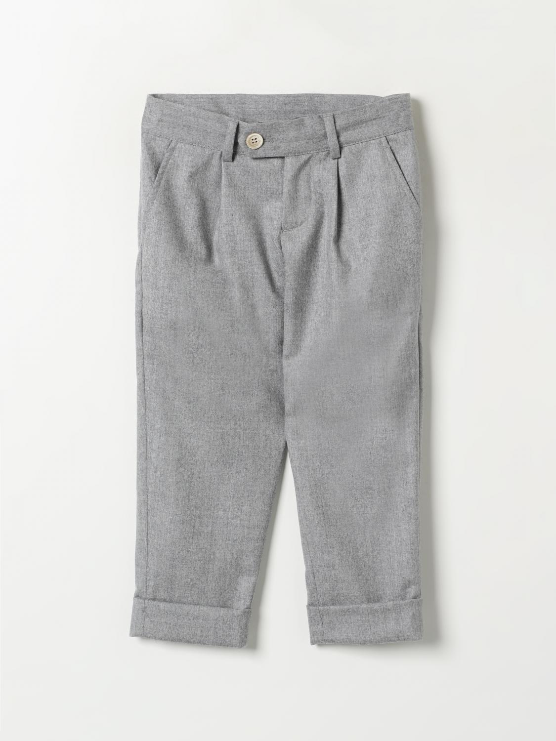 BRUNELLO CUCINELLI PANTS: Pants kids Brunello Cucinelli, Grey - Img 1