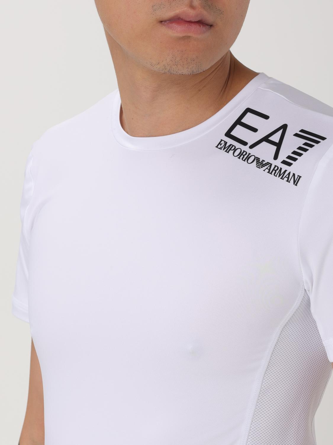 EA7 POLO: T-shirt EA7 in jersey , Bianco - Img 3