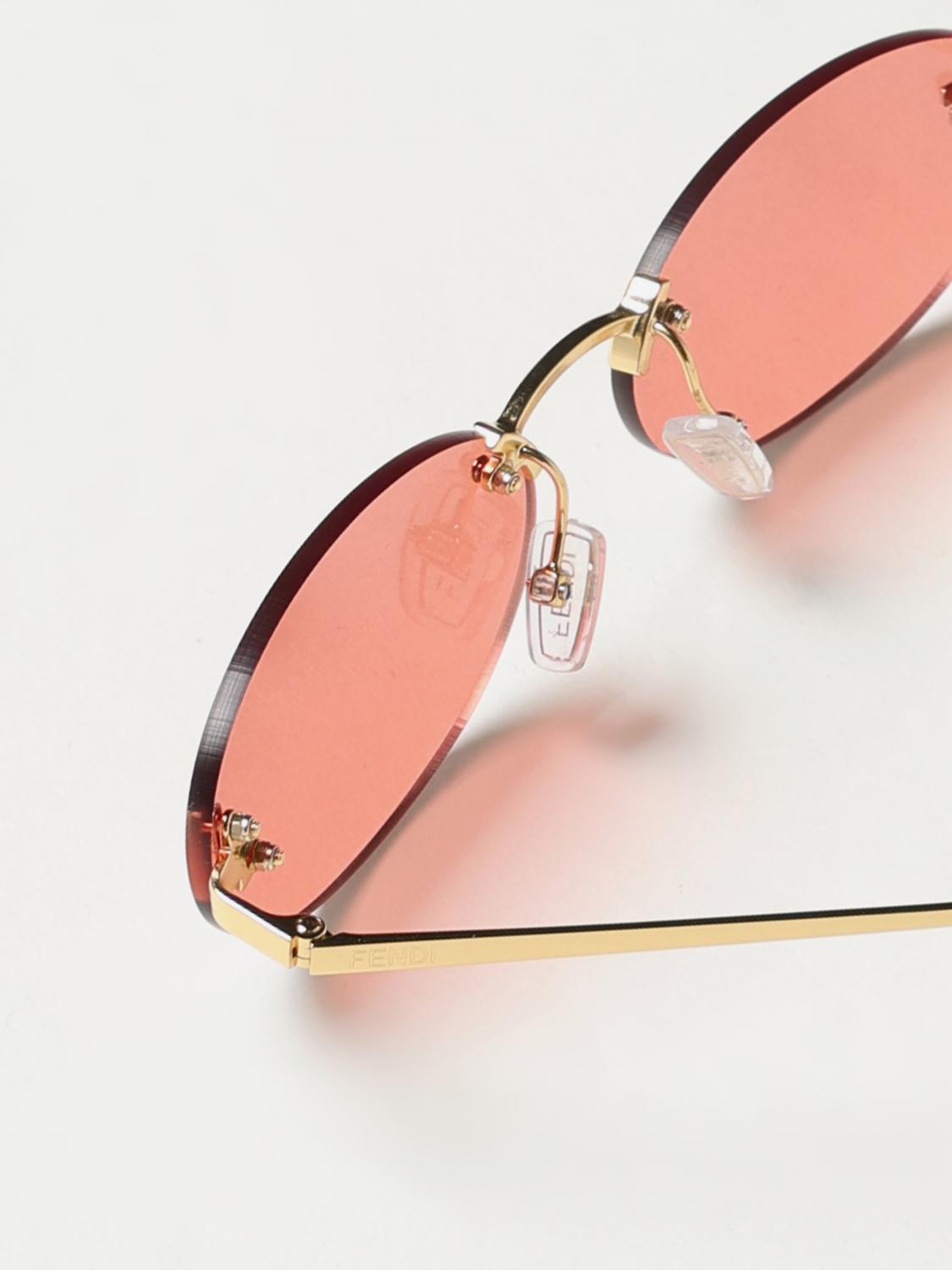 Fendi Outlet: Sunglasses woman - Pink | Fendi sunglasses