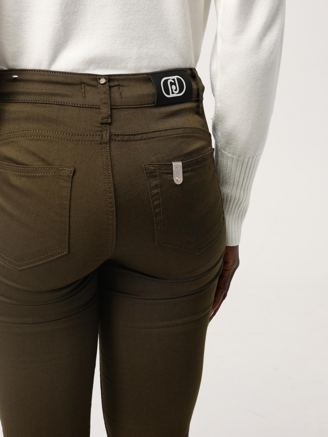 LIU JO PANTS: Pants woman Liu Jo, Olive - Img 3