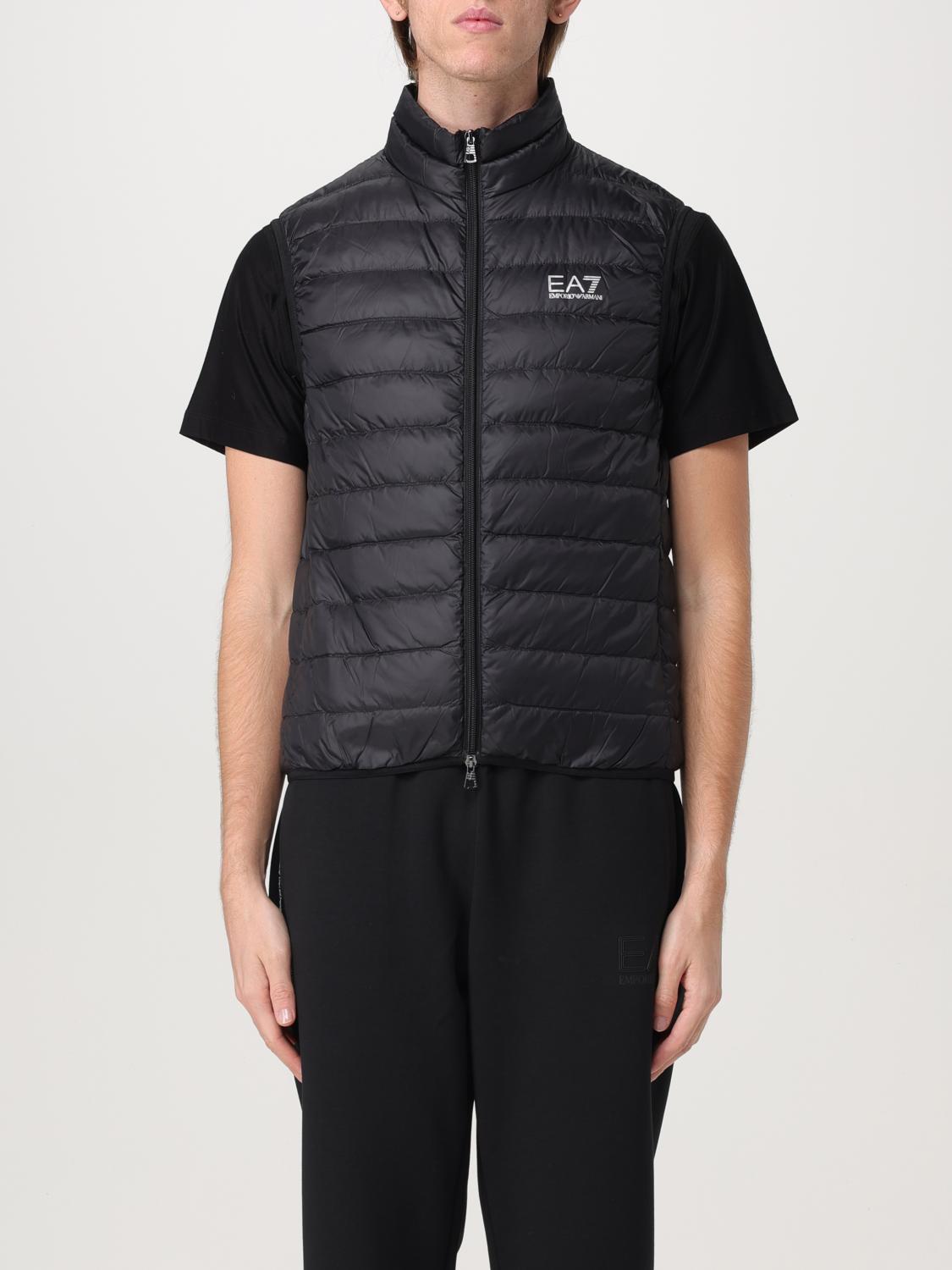 EA7 GILET: Gilet EA7 in nylon trapuntato , Nero - Img 1