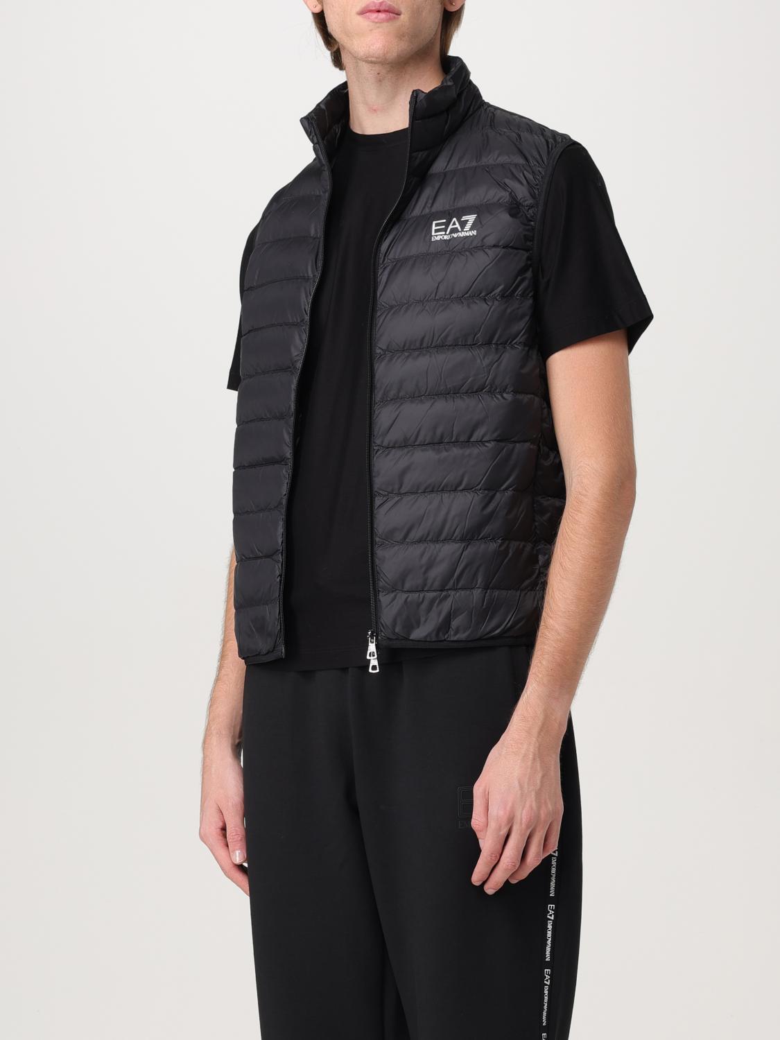 EA7 GILET: Gilet EA7 in nylon trapuntato , Nero - Img 3