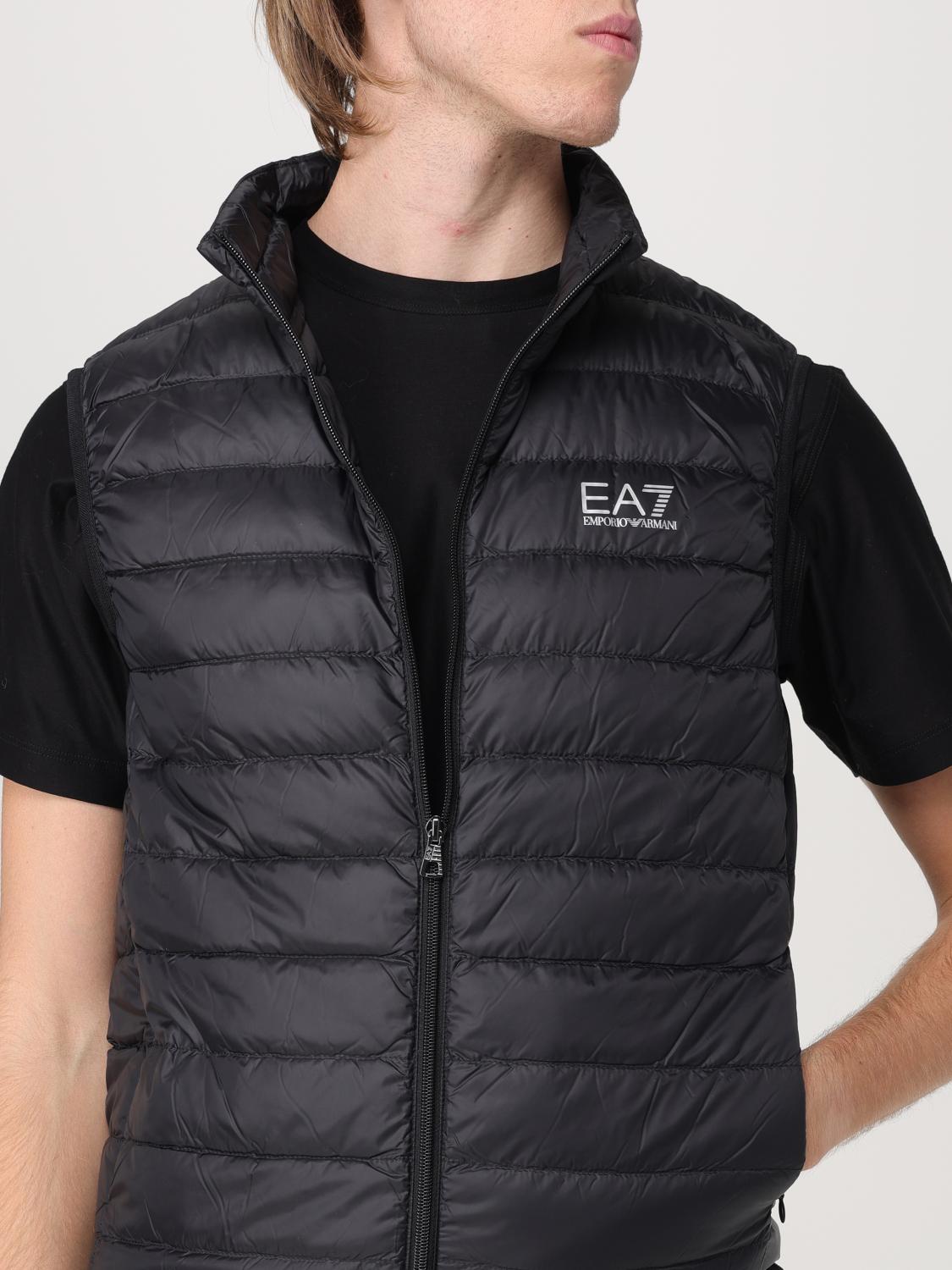 EA7 GILET: Gilet EA7 in nylon trapuntato , Nero - Img 4