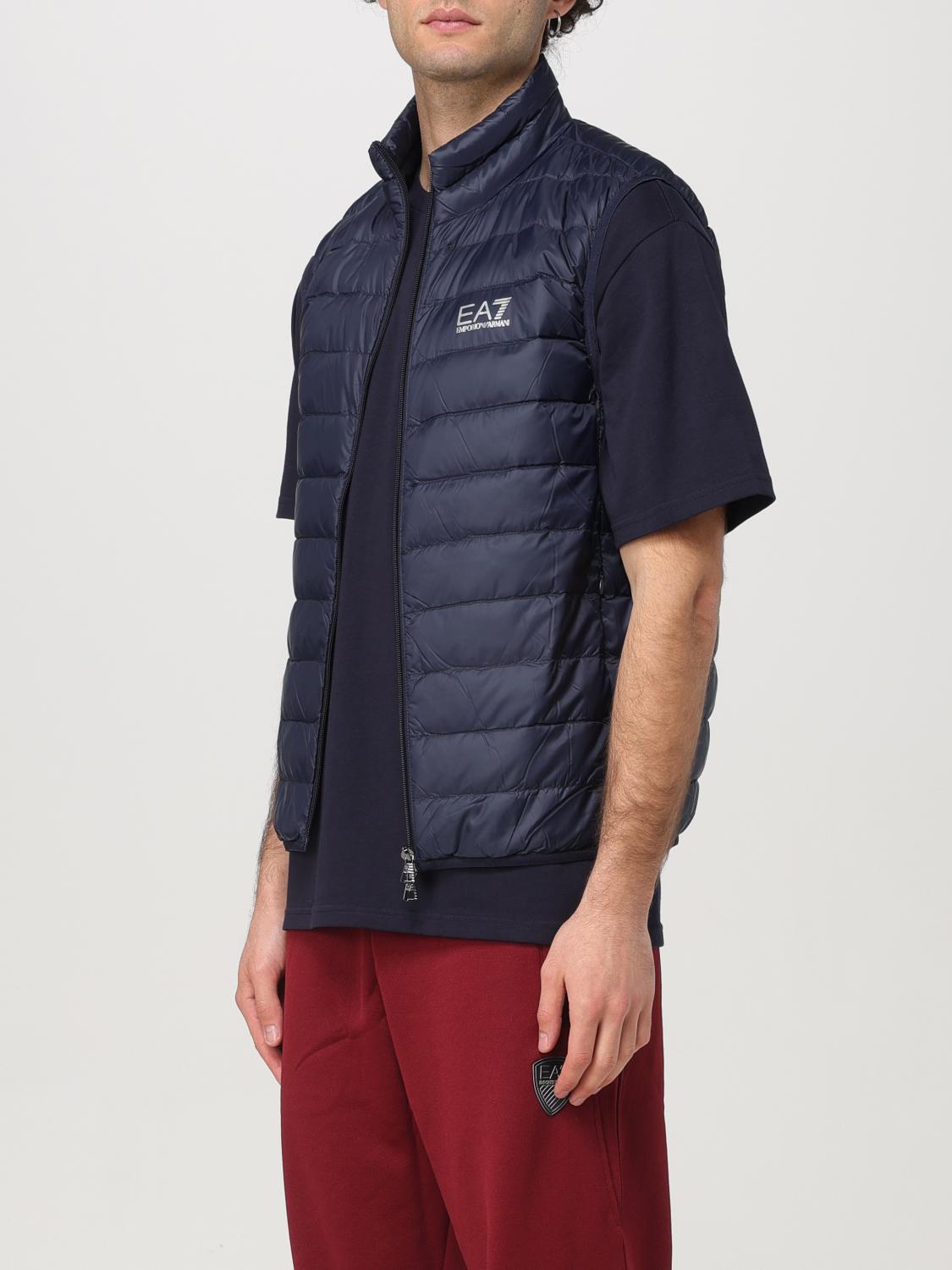 EA7 GILET: Gilet EA7 in nylon trapuntato , Blue - Img 3