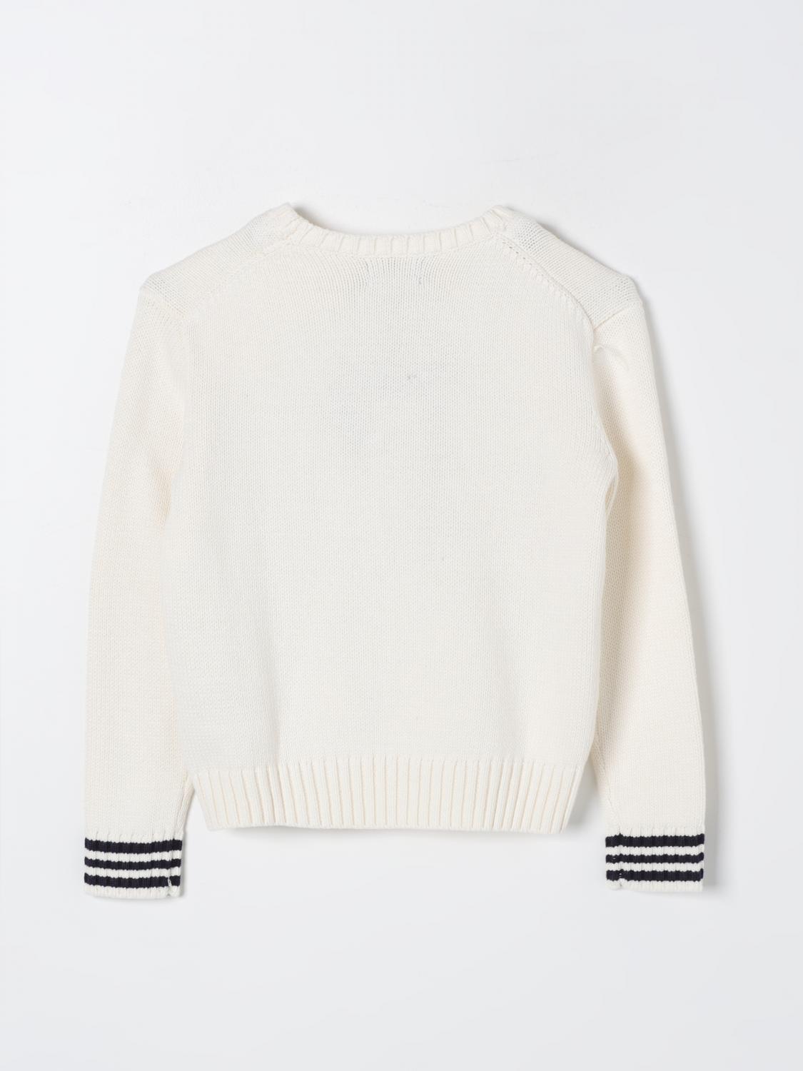 POLO RALPH LAUREN SWEATER: Sweater kids Polo Ralph Lauren, Cream - Img 2