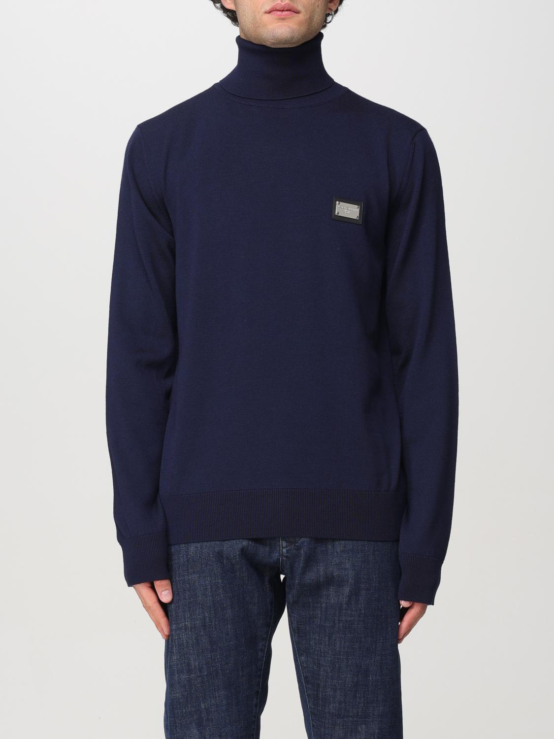 DOLCE & GABBANA SWEATER: Sweater men Dolce & Gabbana, Blue - Img 1