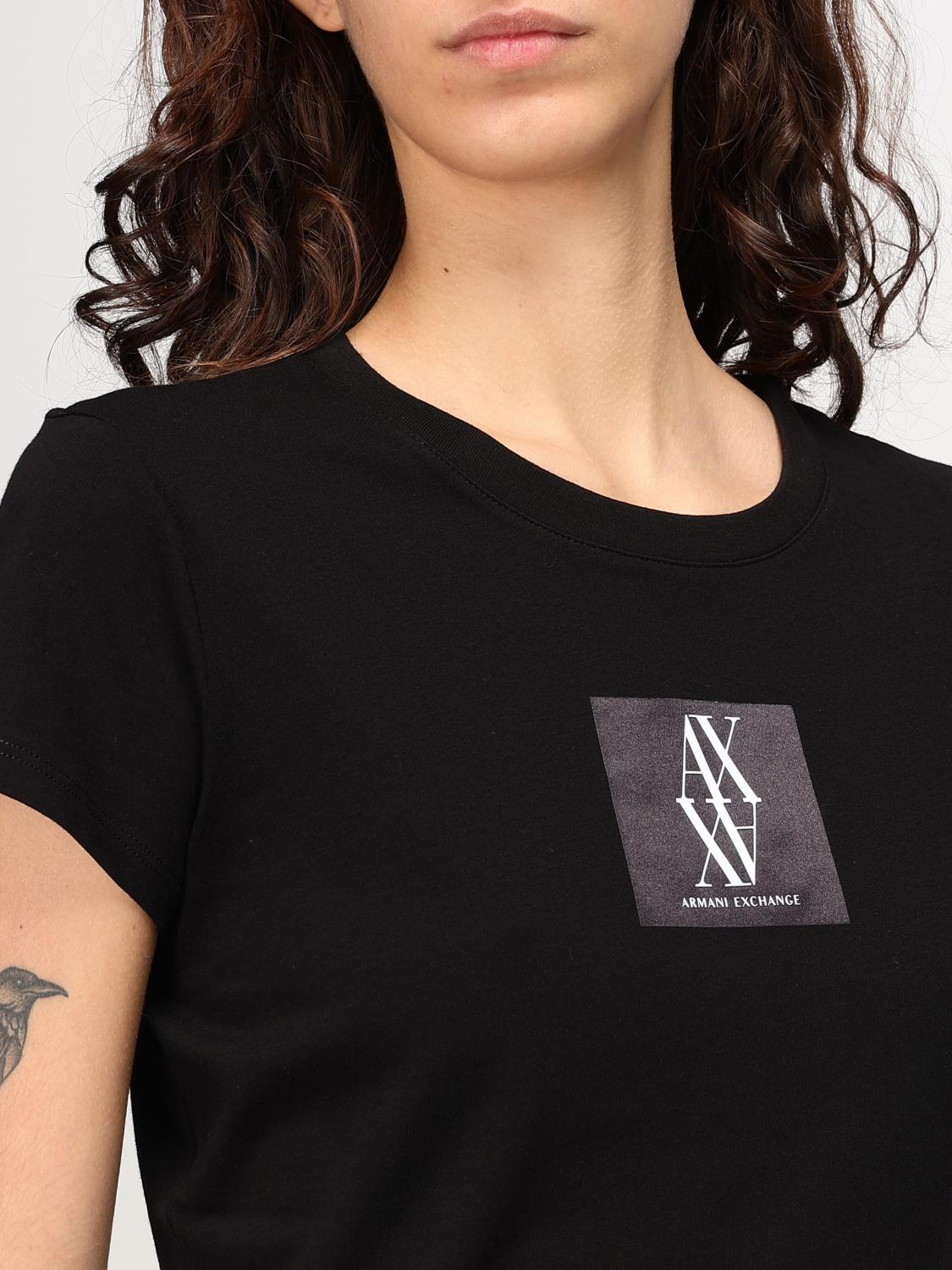 ARMANI EXCHANGE T-SHIRT: T-shirt woman Armani Exchange, Black - Img 3