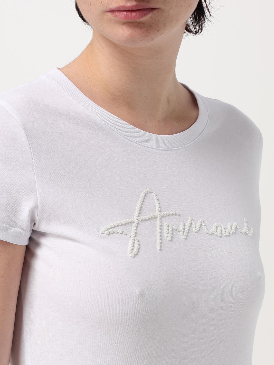 ARMANI EXCHANGE T-SHIRT: T-shirt woman Armani Exchange, White - Img 3