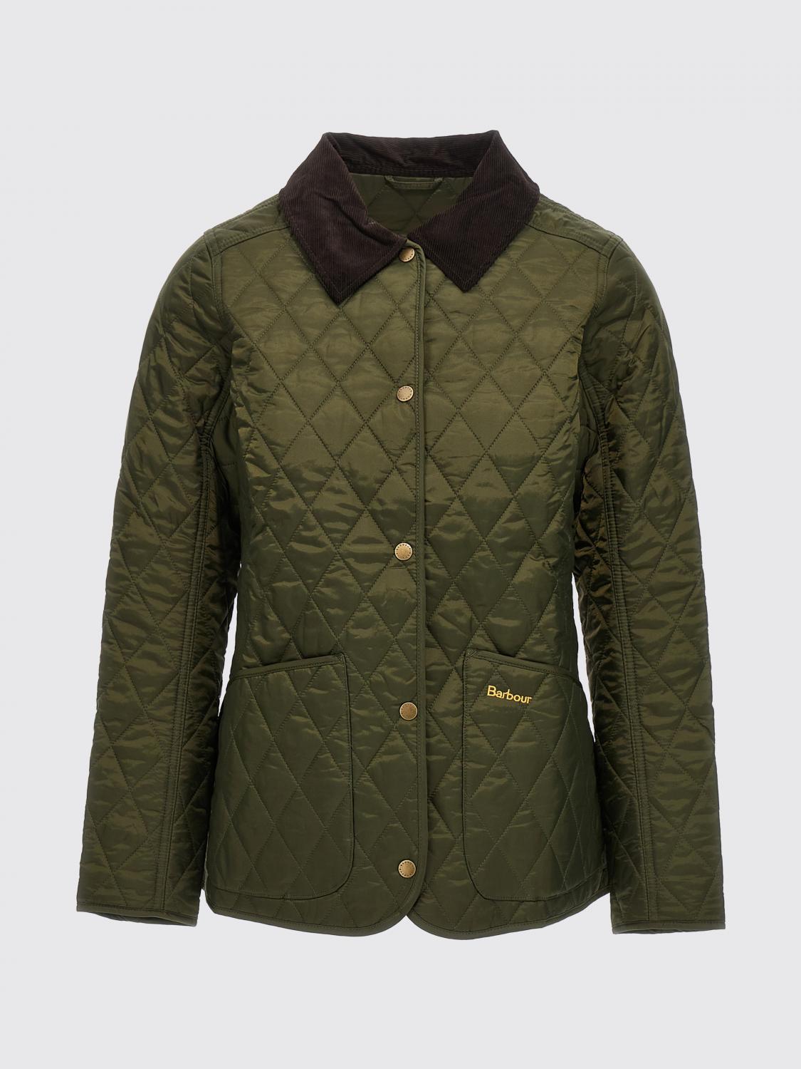 BARBOUR GIACCA: Giacca trapuntata Barbour in nylon, Verde - Img 1