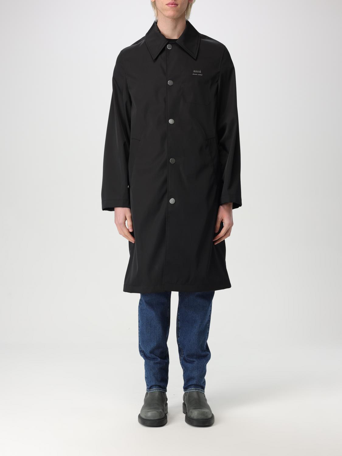 AMI PARIS TRENCHS: Trenchs homme Ami Paris, Noir - Img 1