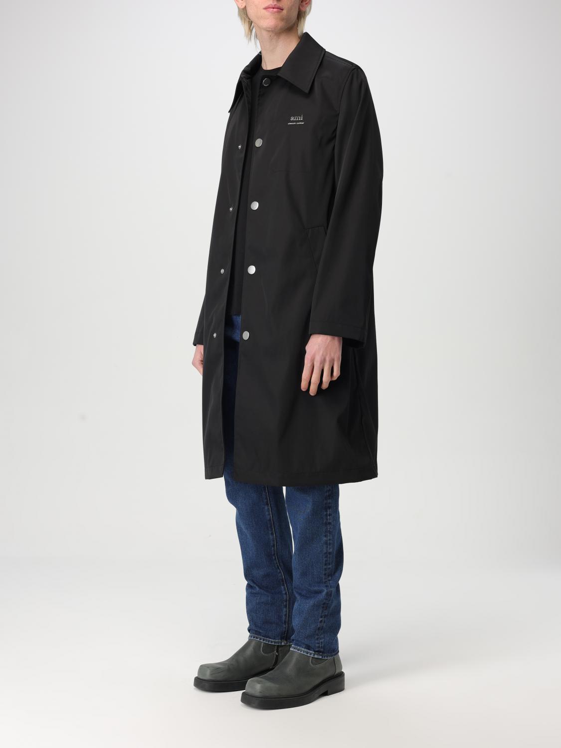 AMI PARIS TRENCHS: Trenchs homme Ami Paris, Noir - Img 3