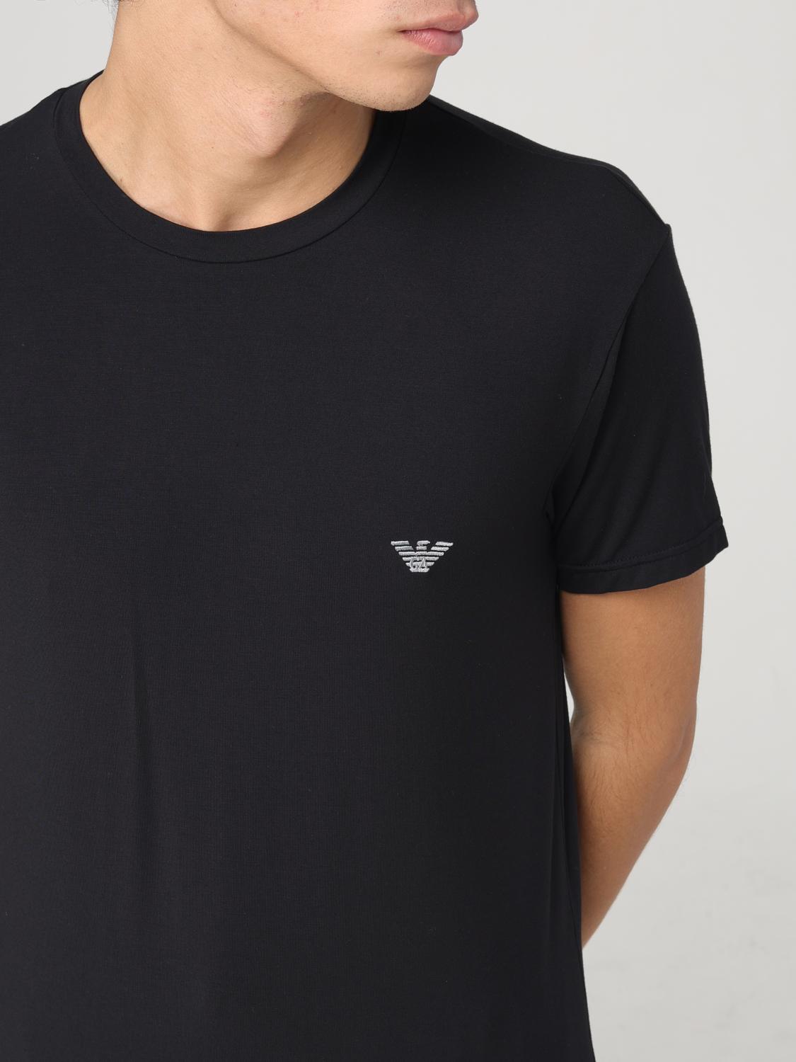 EMPORIO ARMANI T-SHIRT: Polo homme Emporio Armani, Noir - Img 3