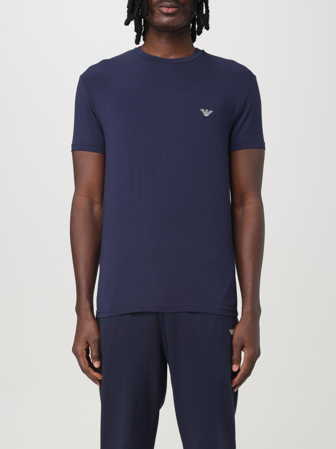 EMPORIO ARMANI T-SHIRT: Emporio Armani men's t-shirt, Blue - Img 1