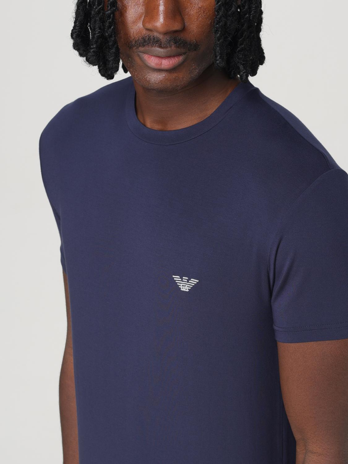 EMPORIO ARMANI T-SHIRT: Emporio Armani men's t-shirt, Blue - Img 3