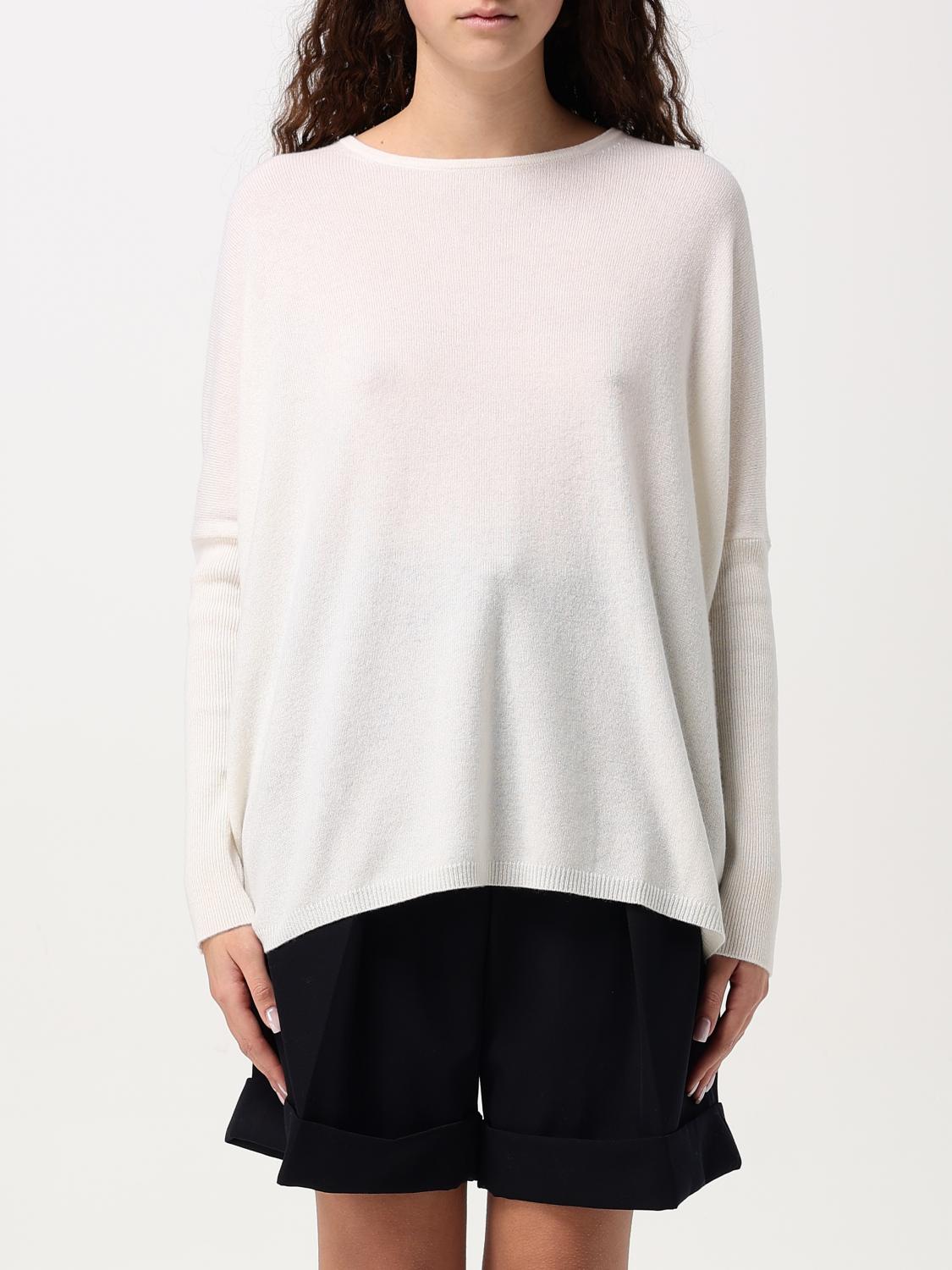 ALLUDE SWEATER: Sweatshirt woman Allude, White - Img 1