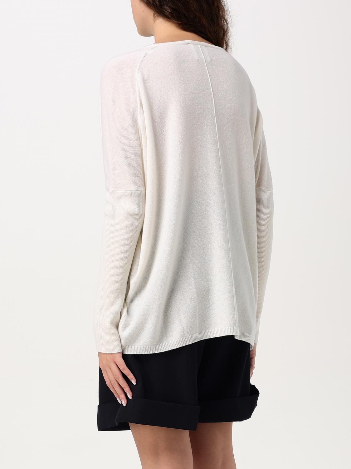 ALLUDE SWEATER: Sweatshirt woman Allude, White - Img 2