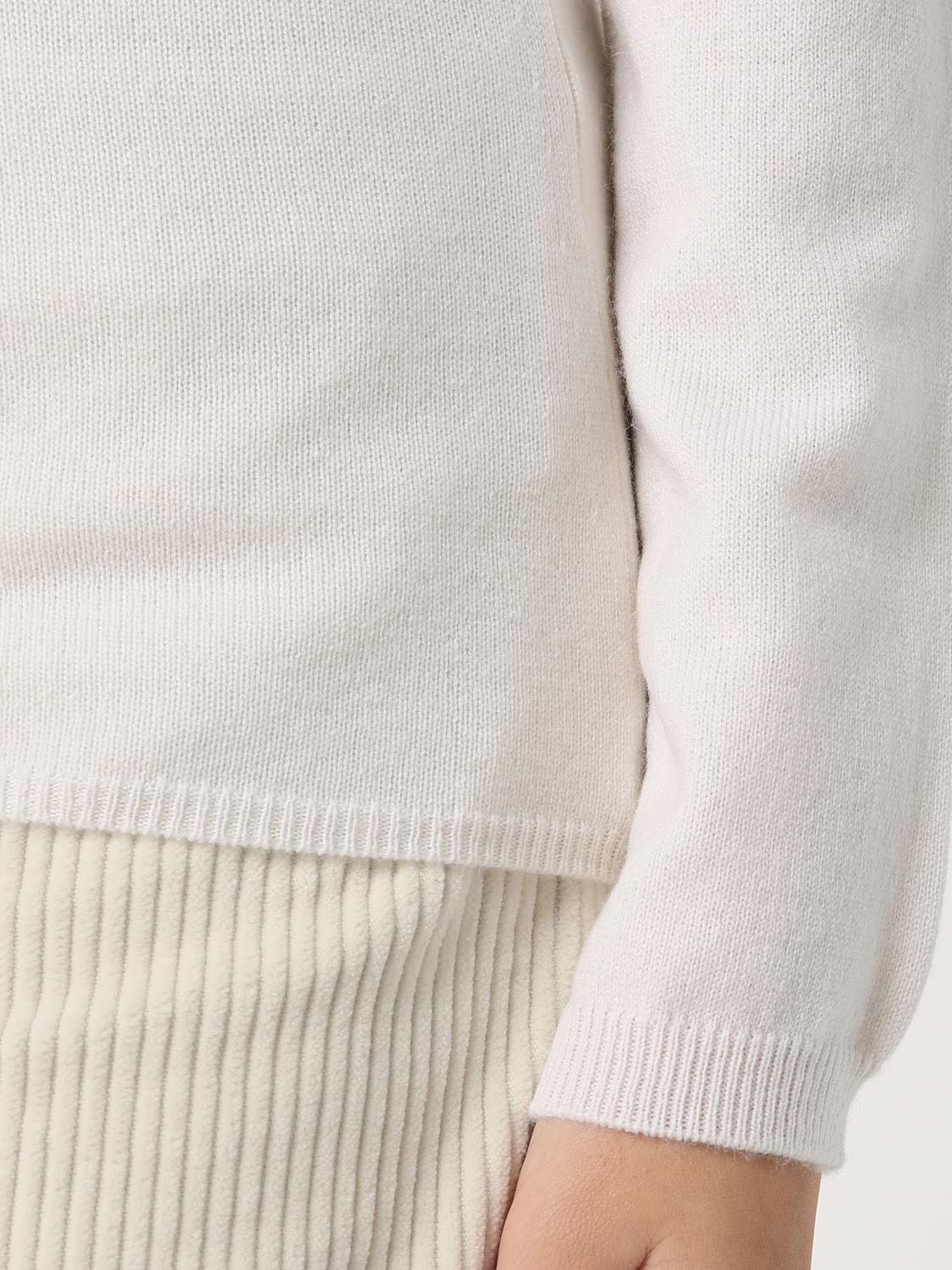 ALLUDE SWEATER: Allude women's sweater, White - Img 3