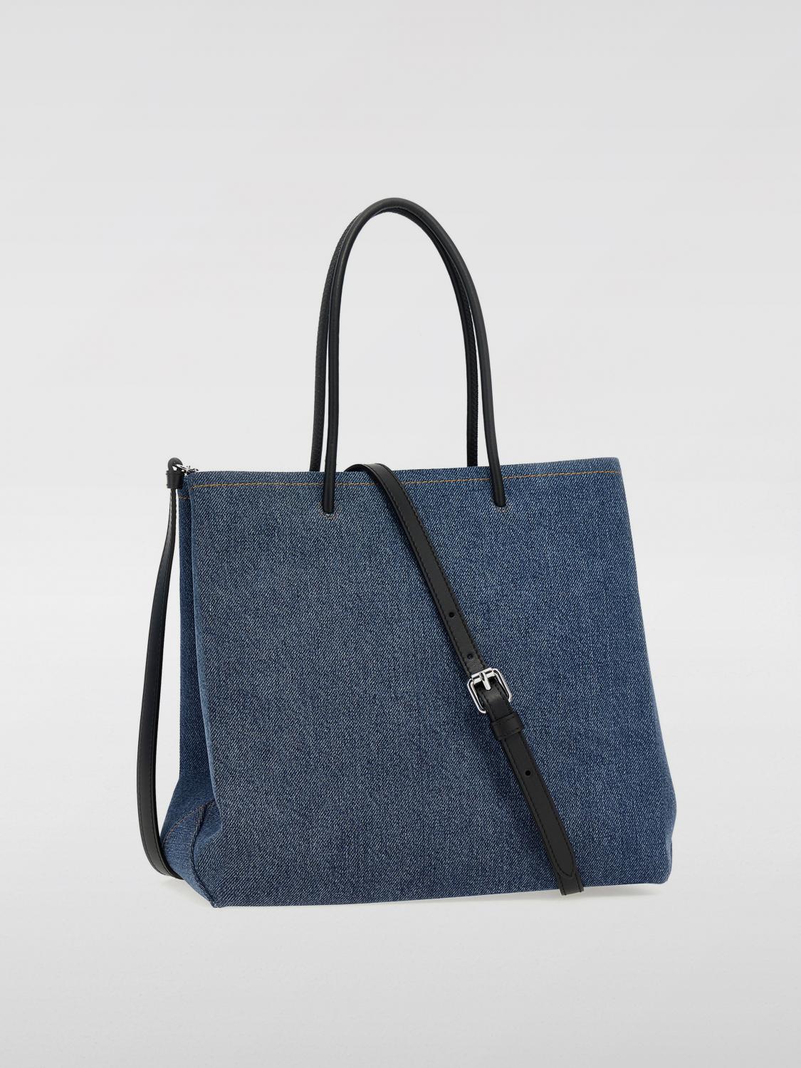 MOSCHINO COUTURE TOTE BAGS: Shoulder bag woman Moschino Couture, Blue - Img 2