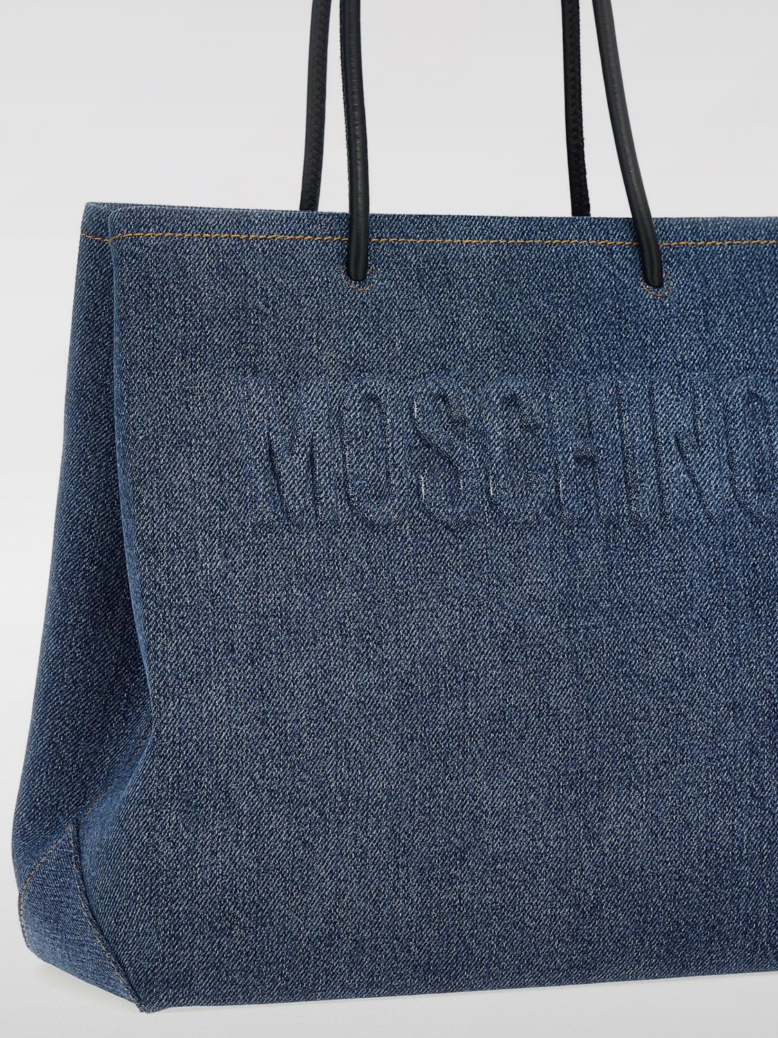 MOSCHINO COUTURE TOTE BAGS: Shoulder bag woman Moschino Couture, Blue - Img 3