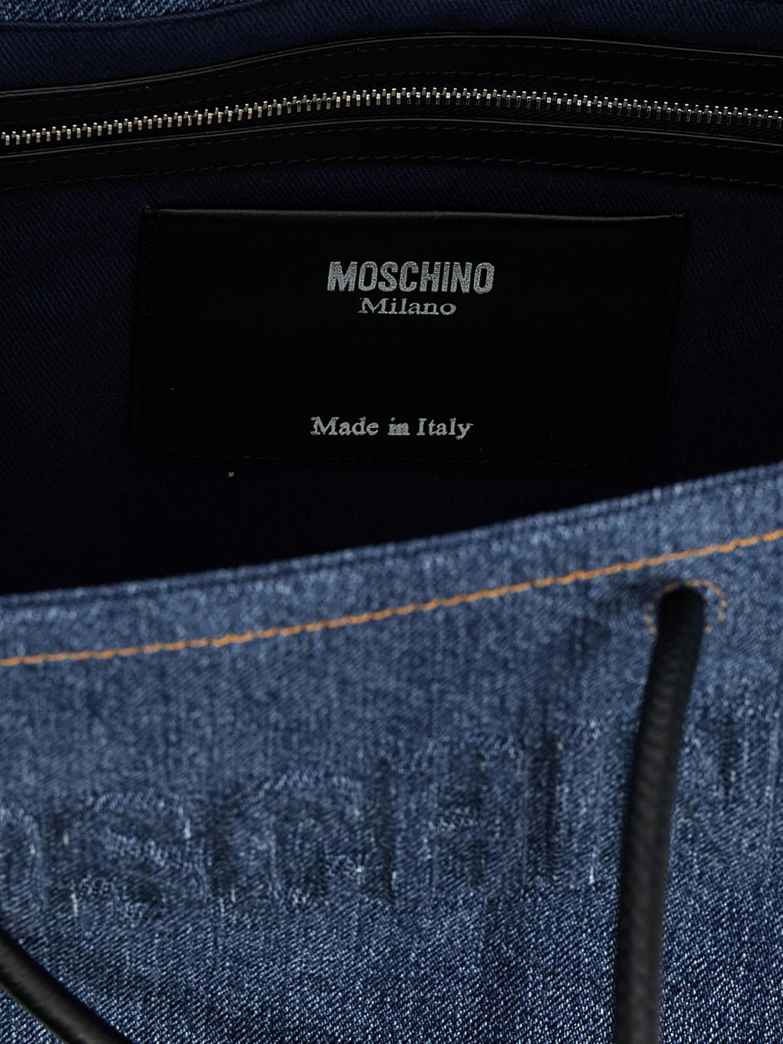 MOSCHINO COUTURE TOTE BAGS: Shoulder bag woman Moschino Couture, Blue - Img 4