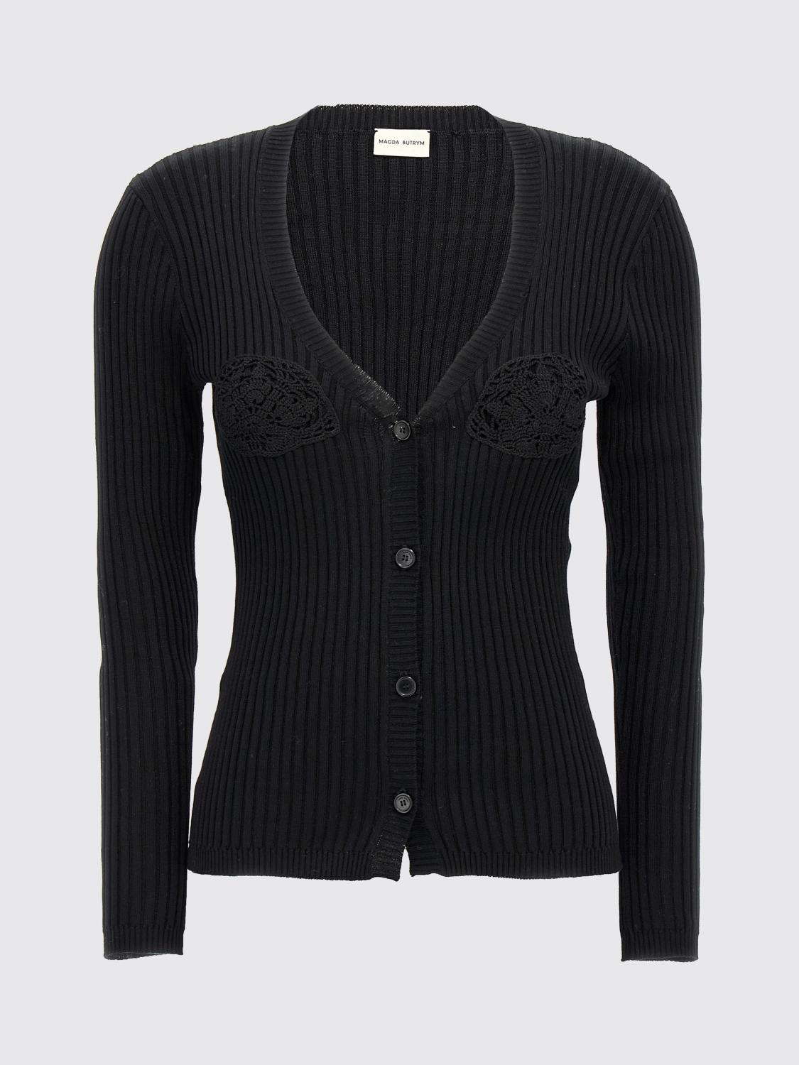 MAGDA BUTRYM PULLOVER: Strickjacke damen Magda Butrym, Schwarz - Img 1