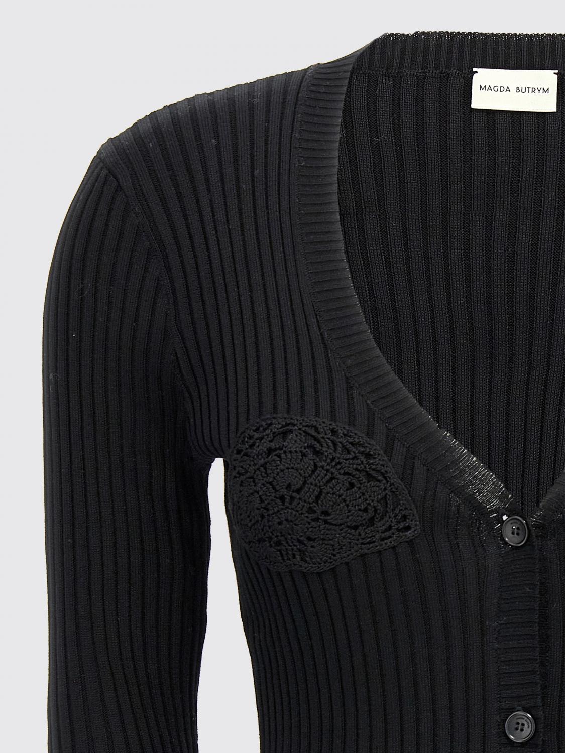 MAGDA BUTRYM PULLOVER: Strickjacke damen Magda Butrym, Schwarz - Img 3