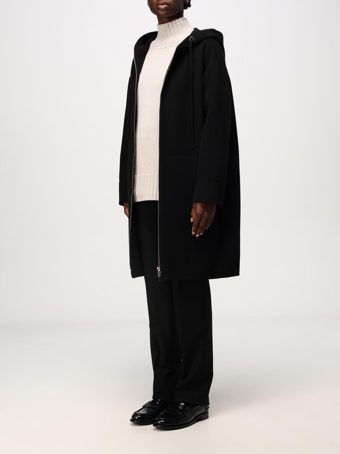 'S MAX MARA COAT: Coat woman 's Max Mara, Black - Img 3