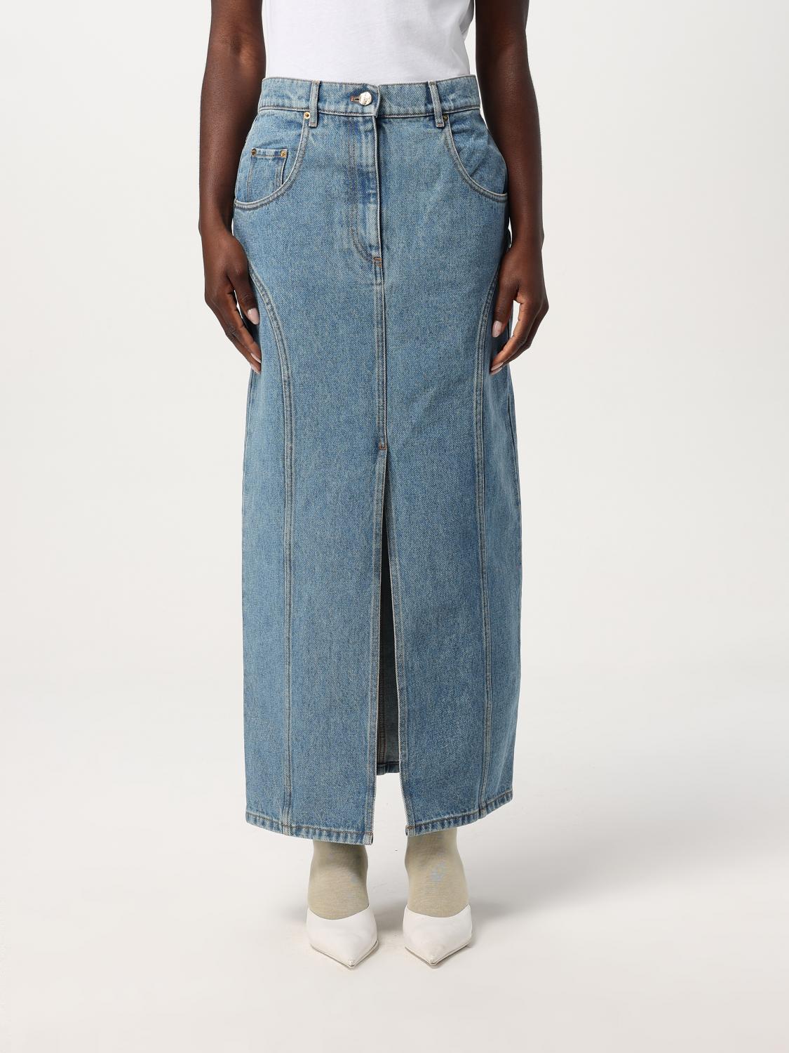 スカート NINA RICCI Woman Skirt Denim 24ADJU026CO1072 U4690 Nina Ricci Outlet: Skirt woman - Denim | Nina Ricci skirt