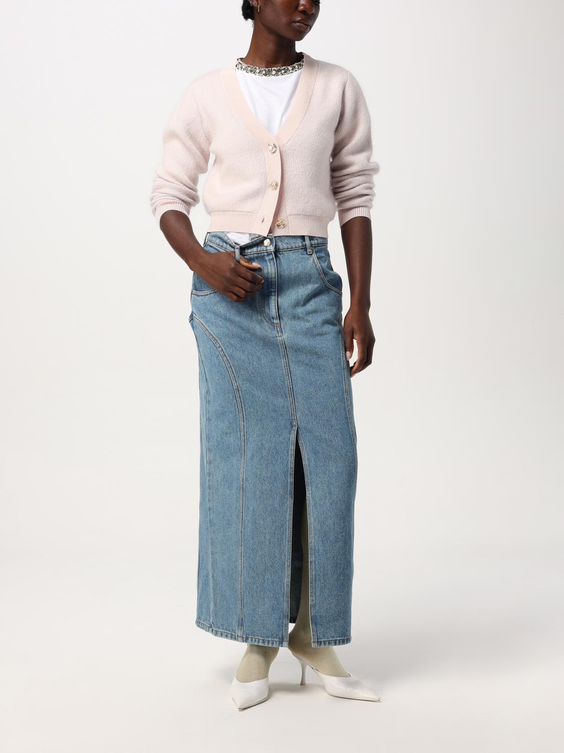 スカート NINA RICCI Woman Skirt Denim 24ADJU026CO1072 U4690 Nina Ricci Outlet: Skirt woman - Denim | Nina Ricci skirt