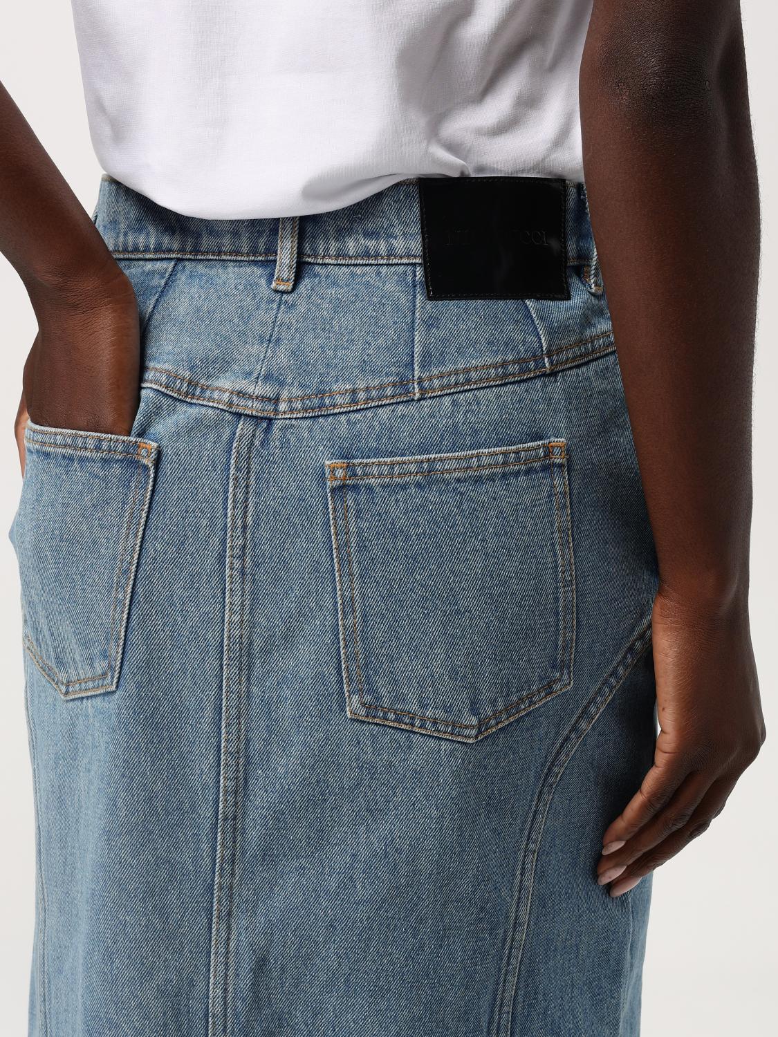 スカート NINA RICCI Woman Skirt Denim 24ADJU026CO1072 U4690 Nina Ricci Outlet: Skirt woman - Denim | Nina Ricci skirt